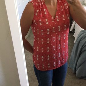 Banana republic sleeveless v neck tunic